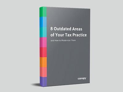 Outdated Tax Practice Cover book cover color block ebook rainbow