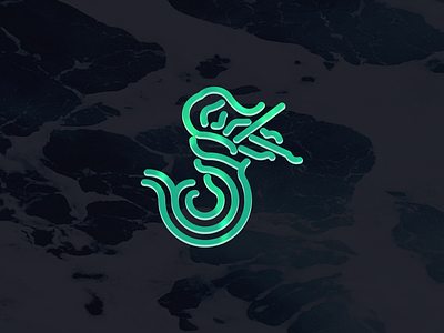 Rusalka branding classical lines logo mermaid minimal rusalka sea viola violin