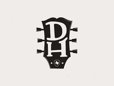 DH Mark country country music dh graphic design guitar identity letter logo mark music symbol texas