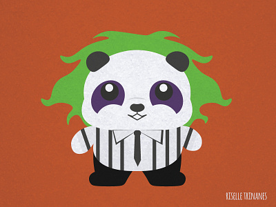 BeetleJuice beetlejuice creataday cute doodle halloween illustration october panda vector