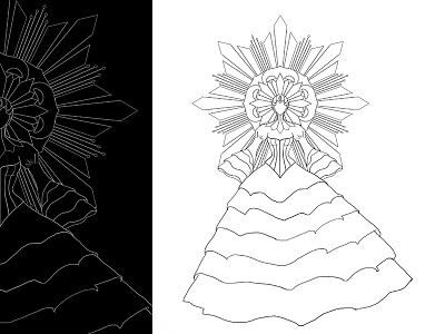 Teaser line art - Sinulog Concept Costume art concept costume design fashion line sinulog