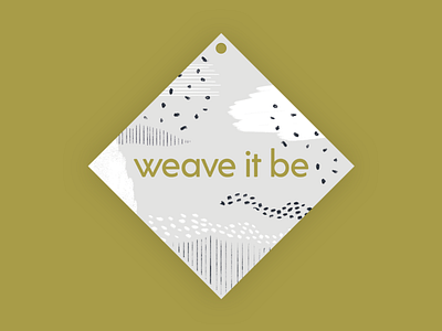 Weave it be branding business card identity logo pattern photoshop tag texture