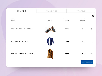 Fabrica - cart popup ecommerce homepage online shop popup shop slider tablet ui user interface webapp