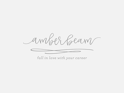 Amber Beam Logo logo typography