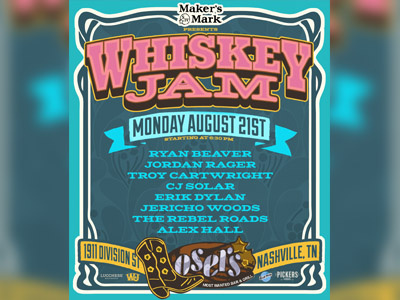 Whiskey Jam (Lunar Luncheon Edition) nashville poster print