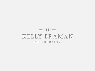 Kelly Braman Photography Logo logo typography