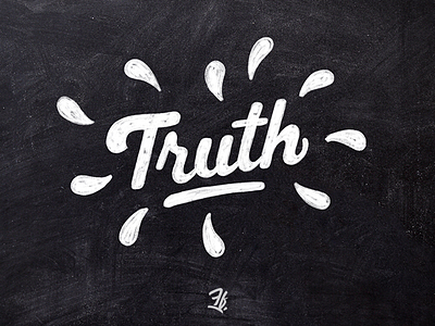 Truth handlettering chalky custom type design designer ipad pro lettering letters liberty logo logotype procreate type