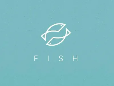 Fish branding grid grid system logo personal