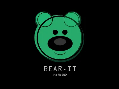 Bear.It my friend. bear black green it