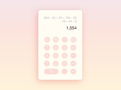 Daily UI #004 — Calculator 004 calculator daily ui