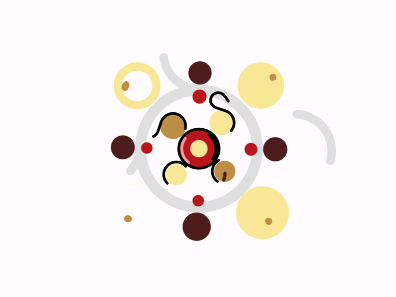 Swirl bown earthly filippo marchetti minimal motion graphics orange wedge orangewedge red swirl twirl yellow