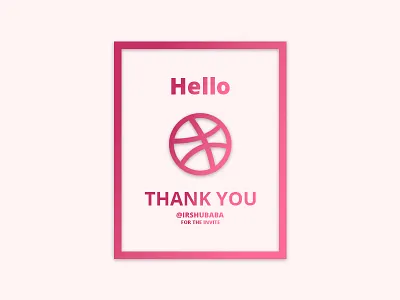 Hello dribbble! debut design designer dribbble first shot hello illustration invite invites shot