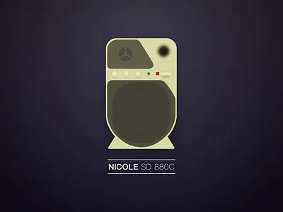 Nicole SD 880C design icon music sketch ui