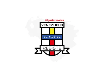 - Venezuela Resiste - badge freedom illustration venezuela