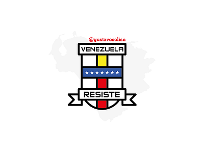 - Venezuela Resiste - badge freedom illustration venezuela