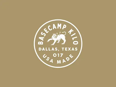 Basecamp Kilo Badge branding design graphic design hand drawn hand made illustration vintage