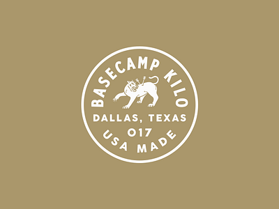 Basecamp Kilo Badge branding design graphic design hand drawn hand made illustration vintage