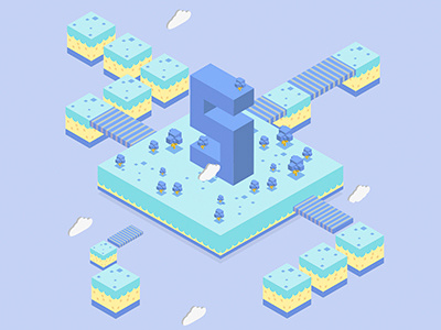 36 Days of Type "5" 36daysoftype illustration isometric type typography vector