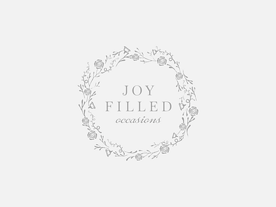 Logo for Joy Filled Occasions logo typography