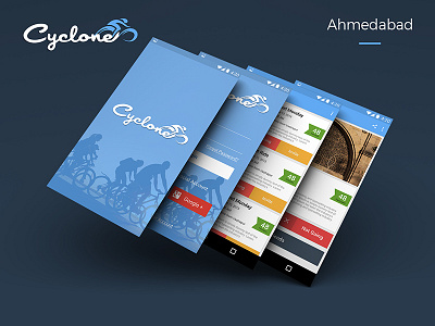 Ahmedabad Cyclothon Even App android app creative cyclothon design event pixel ui ux