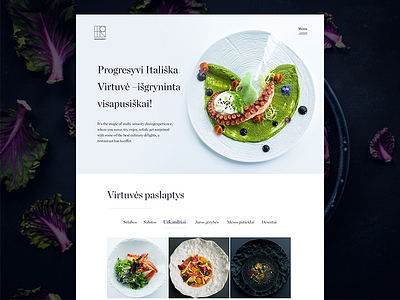 Restaurant WEB Design food restaurant tourism travel