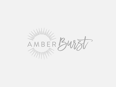 Logo for Amber Burst logo typography