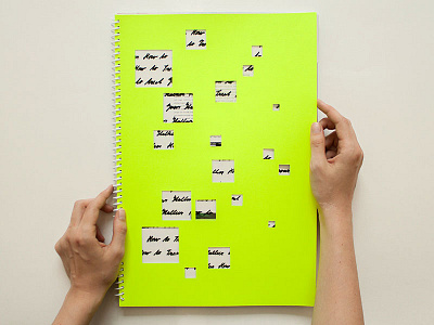 How to Treat Your Stalker book book binding coil binding cut design game hand made layout project square stalker yellow