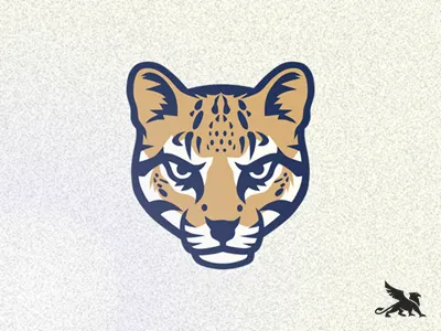 Ocelot Logo branding cat design logo ocelot powerpoint predator sports
