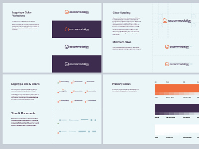 Accommodation.co.uk Logo / Brand Guidelines brand colors guidelines icon inspiration logo logotype manual wordmark