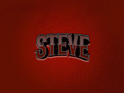 Steve Logo Type Treatment band font grudge hand handmade lettering logo rock type typography vector