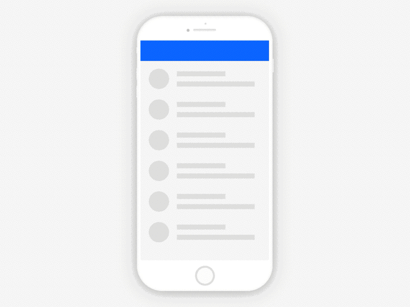 Skeleton screen shimmer animation