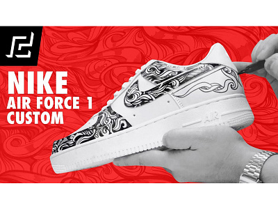 NIKE AIR FORCE 1 CUSTOM USING SHARPIE! air force 1 custom design illustration ink marker nike sharpie shoe