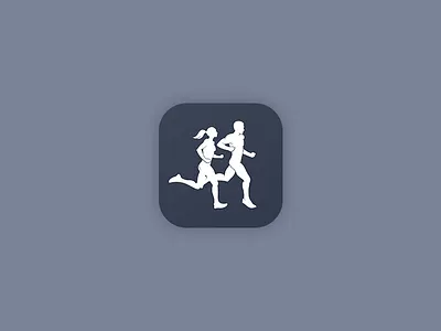 Running App Icon02 app distance fast flat icon ios11 run running tracker workout