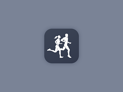 Running App Icon02 app distance fast flat icon ios11 run running tracker workout