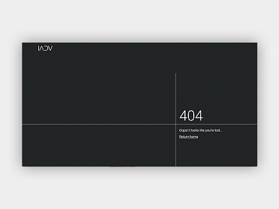 404 Page 404 404 page dark background minimal web design