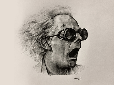 Great Scott 1.21gigawatts backtothefuture doc brown doodle greatscott illustration pencil sketch