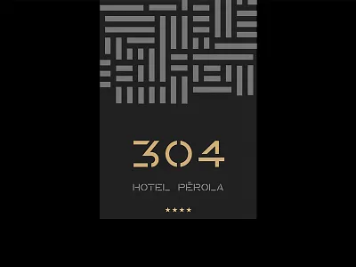 Hotel Pérola — Room Card africa card grid hotel minimal modular monogram pattern pérola room square symbol
