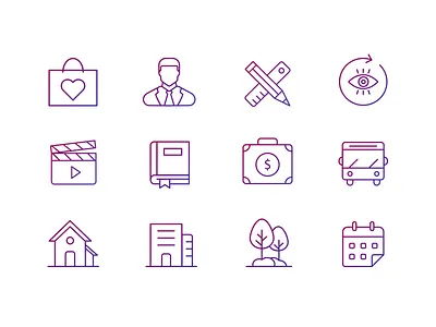 Real Estate Icons Set buildings home icon icon pack iconography icons real estate stroke