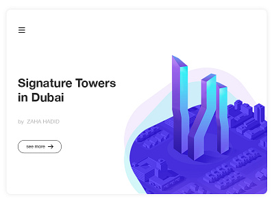 DANCING TOWERS ( in memory of Zaha Hadid)