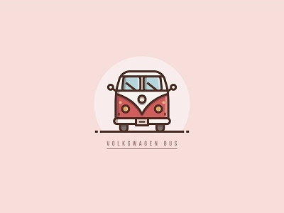 Vw Bus bus car icon illustration logo volkswagen vw vw bus