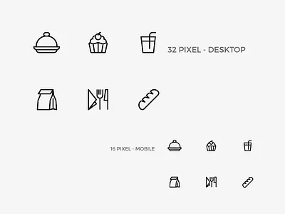 Foorban Menu Icons bred cutlery delivery drink food food delivery foorban icon set icons menu restaurant