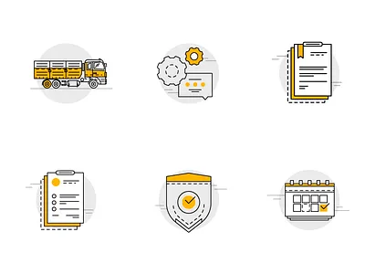 Grain Delivery icons for web icons