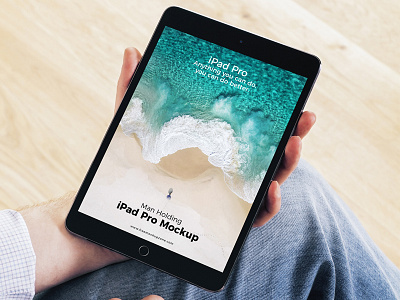 Free Man Holding Ipad Pro Mockup free mockup freebie ipad mockup ipad pro ipad pro mockup psd mockup template mockup