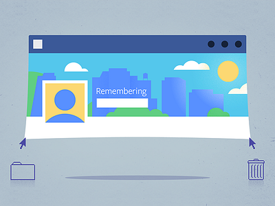 Editorial Illustration for Facebook Newsroom