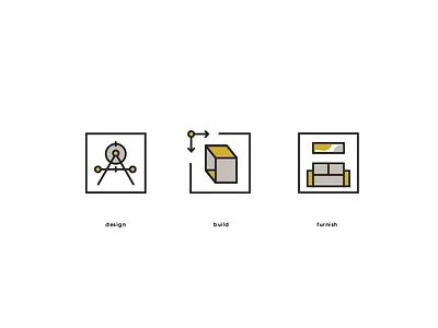 Peters Cates Design Icons build design furnish icons