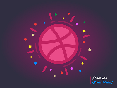 Hello Dribbble ;) design dribbble first flat illustrator vector