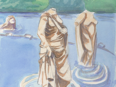 Pondstatue