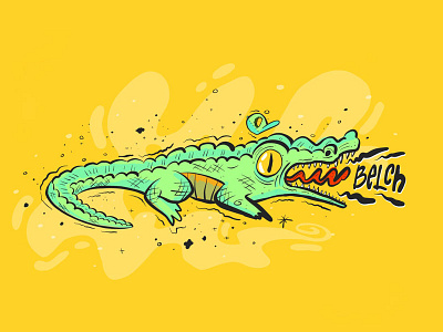 Gator Gabe alligator animal art artist digital art drawing illustration illustrator ipad pro procreate