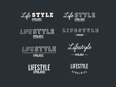 Lifestyle fitness gym logo