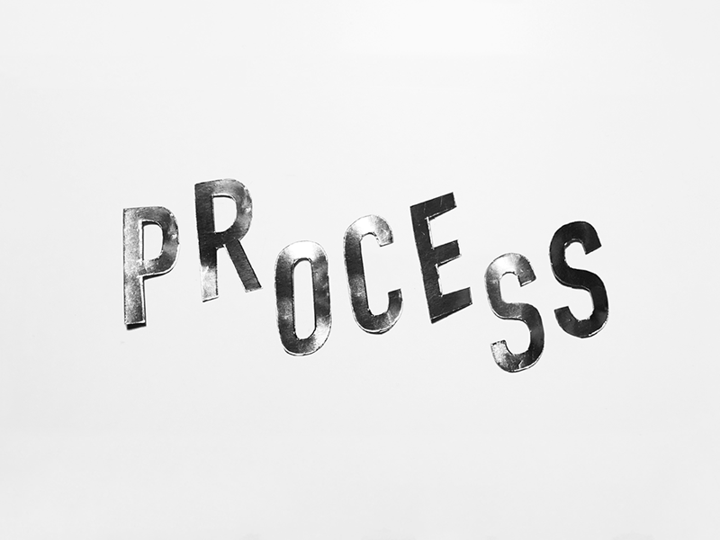Process animation foil kinetic type process silver stop motion type typography